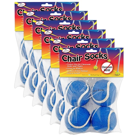 The Pencil Grip Chair Socks, Blue, PK24 TPG-232
